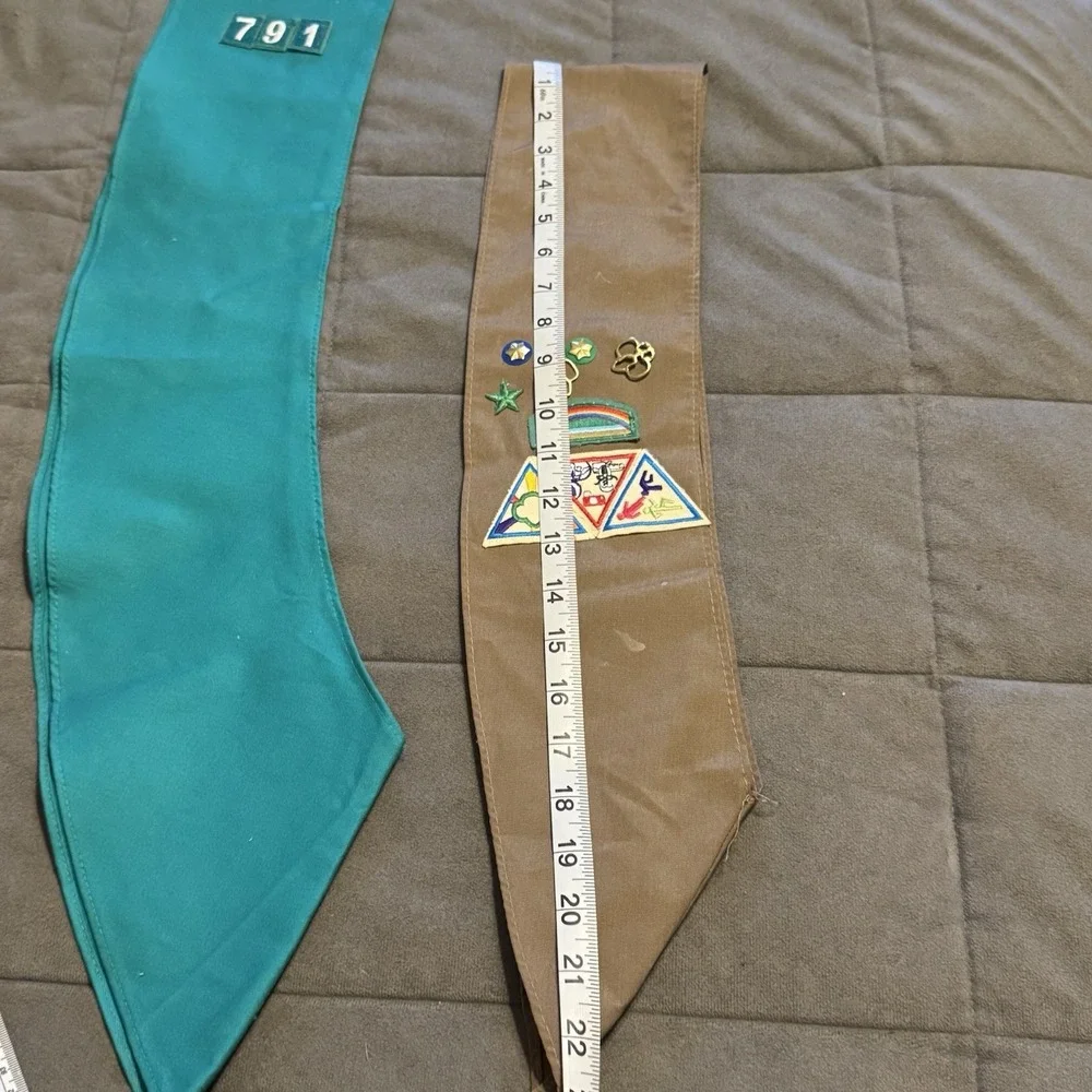 Vintage Girl Scouts Brownie Sash 1995 Greater St Louis Troop 791 Lot 2